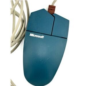 Vintage Microsoft Home Mouse Trackball Corded Part No. 61402